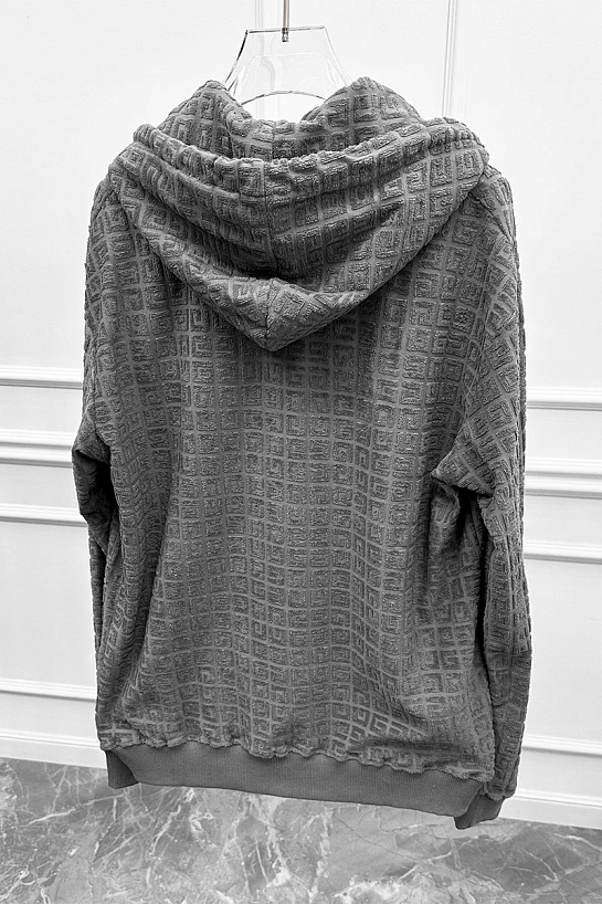 Серое худи Givenchy 4G jacquard