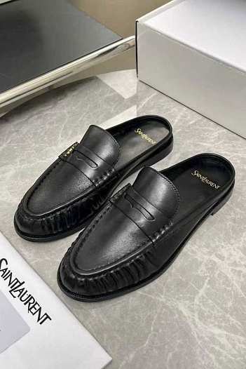 Женские кожаные мюли Yves Saint Laurent premium   