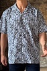 Мужская серая рубашка Dolce & Gabbana graphic-print