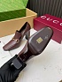Женские кожаные лоферы на каблуке Gucci Signora Pump premium