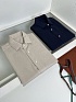 Мужская тёмно-синяя рубашка Loro Piana premium