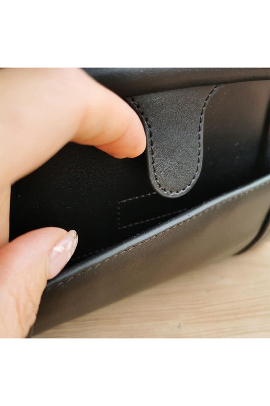 Кожаная сумка Balenciaga Frame S 29x18 см Black / Gold