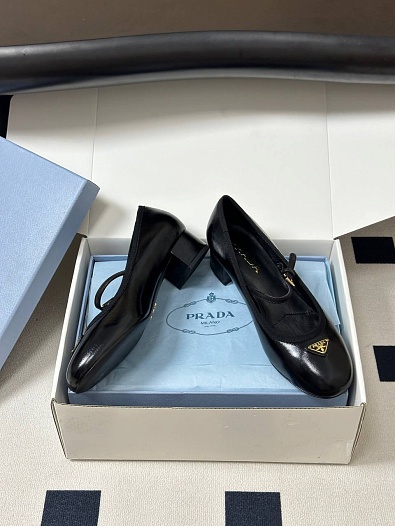Женские кожаные туфли Prada premium   