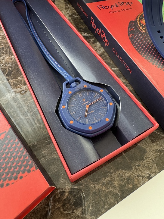 Часы Audemars Piguet × Swatch Royal Pop Orenji Hachi premium 