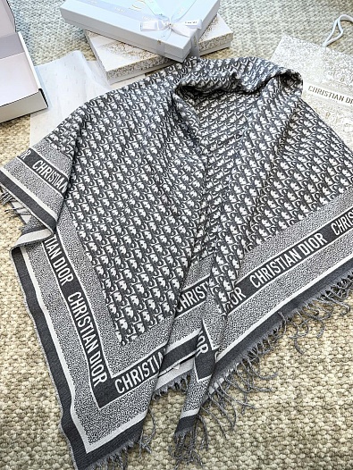 Шарф Dior Oblique Monogram premium 140x140 см   