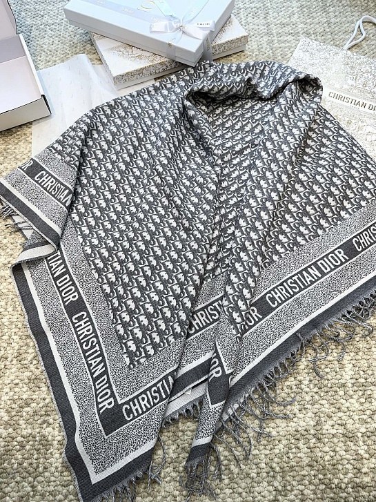 Шарф Dior Oblique Monogram premium 140x140 см