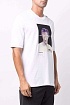 Белая оверсайз футболка Neil Barrett "Cyberpunk"