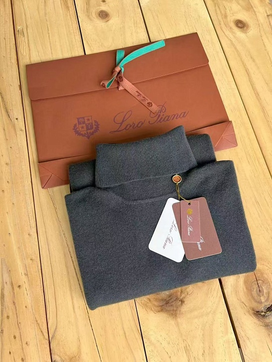 Мужская водолазка Loro Piana Premium - Dark Gray