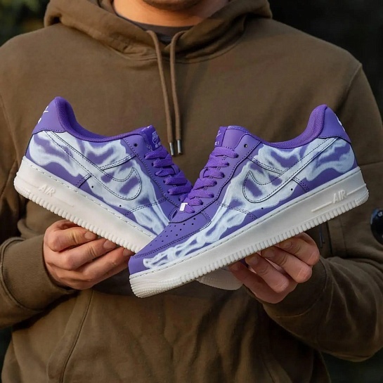 Кроссовки Nike Air Force 1 Low "Skeleton" - Purple