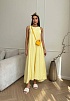 Женское жёлтое платье MIU MIU 