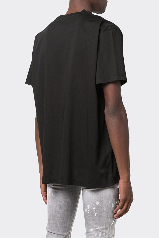 Чёрная футболка Dsquared2 graphic logo-print