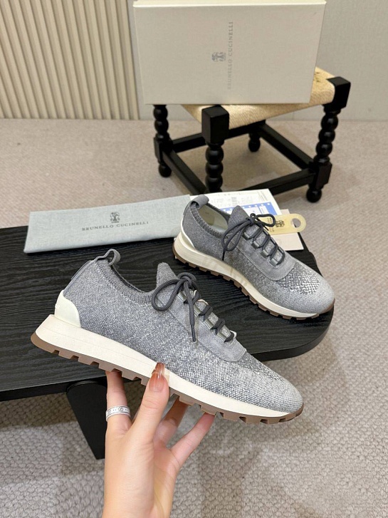 Мужские кроссовки Brunello Cucinelli knitted