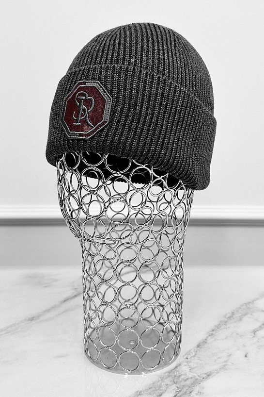 Шапка Stefano Ricci logo-embroidered - Dark Grey