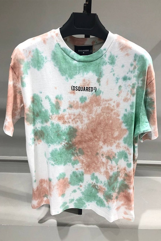 Оверсайз футболка Dsquared2 Tie-Dye Print
