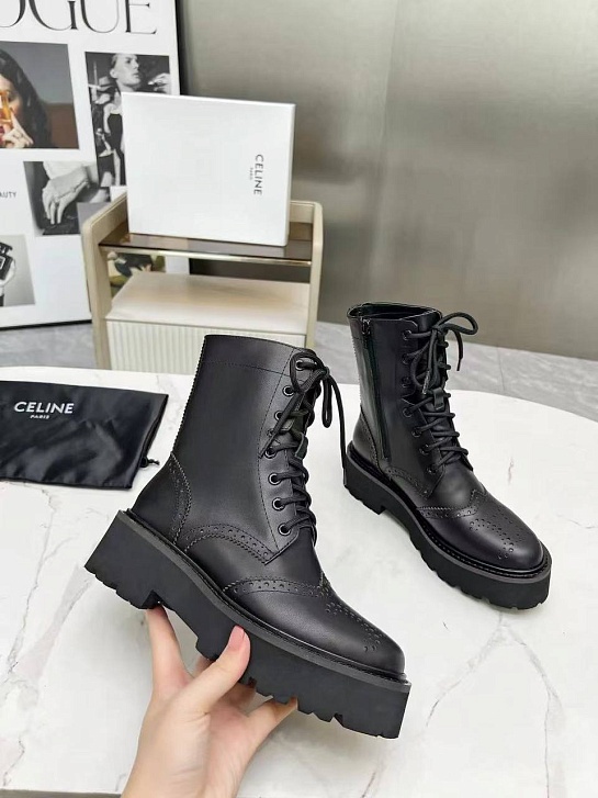Женские кожаные ботинки Celine