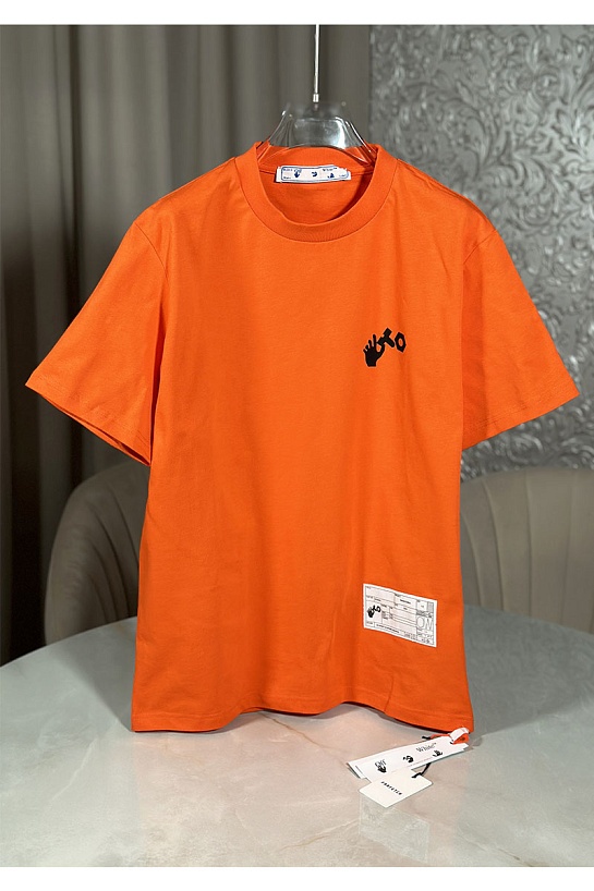 Оранжевая футболка Off-White teenage engineering