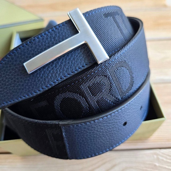 Двусторонний кожаный ремень Tom Ford (длина 105 см)