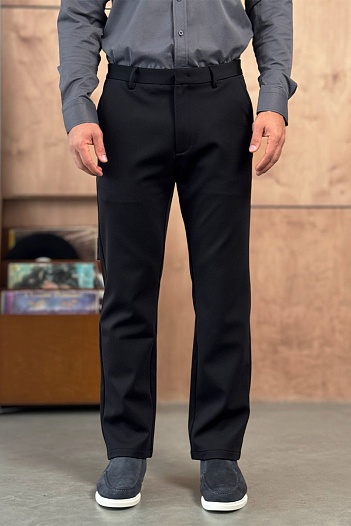 Утеплённые брюки Zegna чёрного цвета   