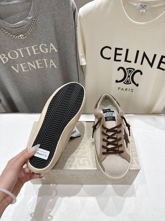 Женские кожаные кроссовки Golden Goose Super Star premium