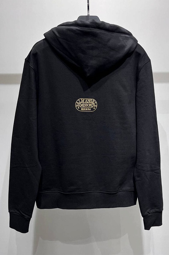 Чёрное оверсайз худи Palm Angels x Missoni Heritage