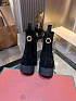 Женские замшевые сапоги Loro Piana premium - Black
