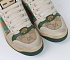 Кожаные кроссовки Gucci GG Screener - Beige / Green