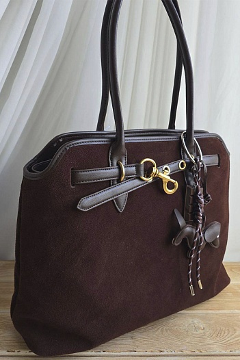 Замшевая сумка MIU MIU 43x30 см   