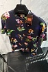 Тёмно-синяя футболка Etro floral-print
