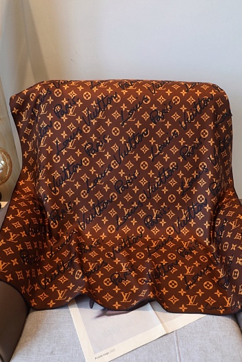 Платок Louis Vuitton LV Script Square premium 89x88 см   