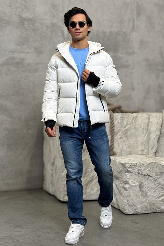 Мужской пуховик Moncler Grenoble - White