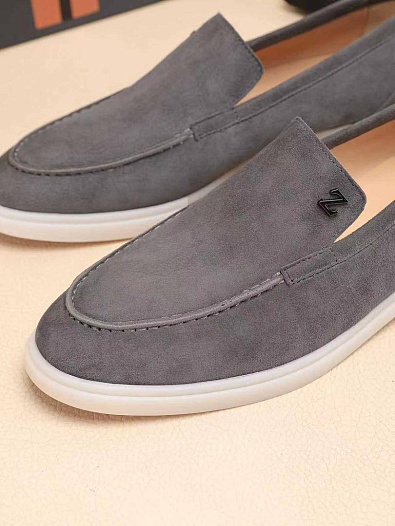 Мужские замшевые лоферы Ermenegildo Zegna   