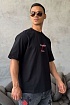 Чёрная оверсайз футболка Balenciaga Collaboration