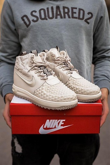 Кроссовки Nike Lunar Force 1 Duckboot '17 - Beige   
