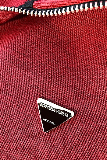Мужская красная кофта Bottega Veneta logo-plaque   