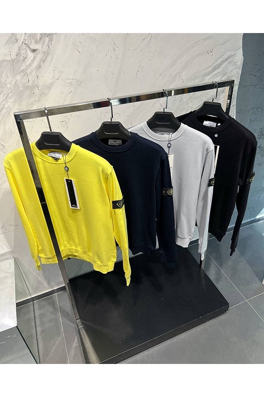 Свитшот тёмно-синего цвета Stone Island compass-patch