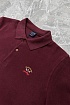 Бордовое поло с длинным рукавом Paul & Shark