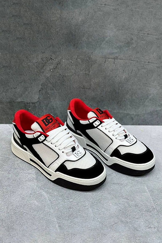 Женские комбинированные кроссовки Dolce&Gabbana New Roma