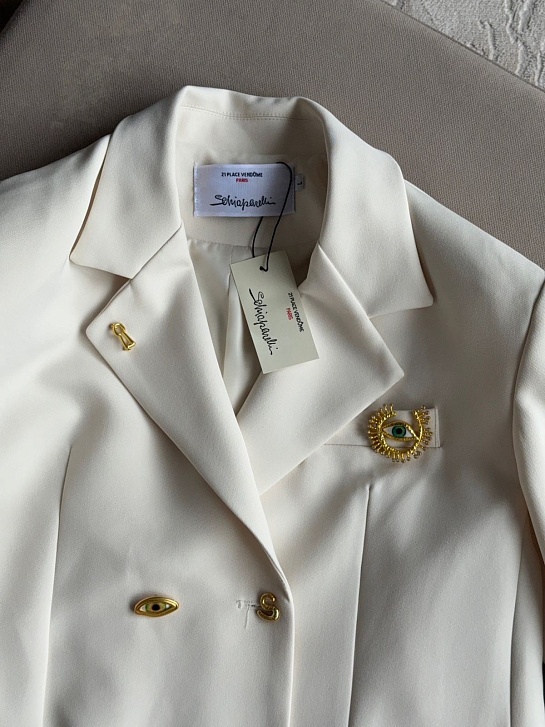 Женский белый пиджак Schiaparelli