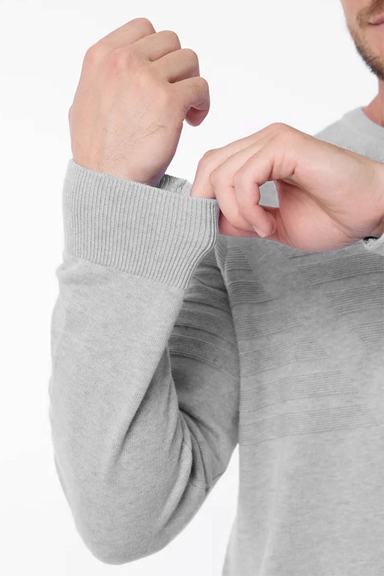 Мужской серый джемпер Emporio Armani