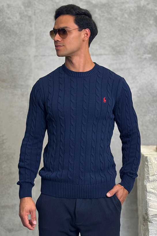 Мужской свитер Роlо Ralрh Lаurеn cable-knit - Navy