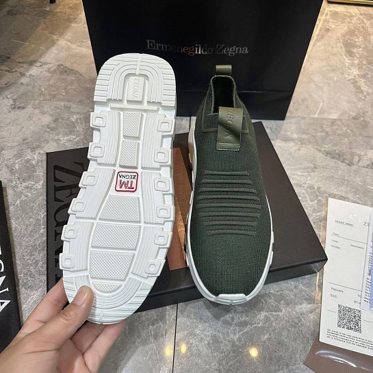 Мужские текстильные кроссовки Ermenegildo Zegna