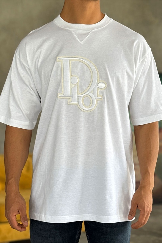 Мужская белая футболка Dior