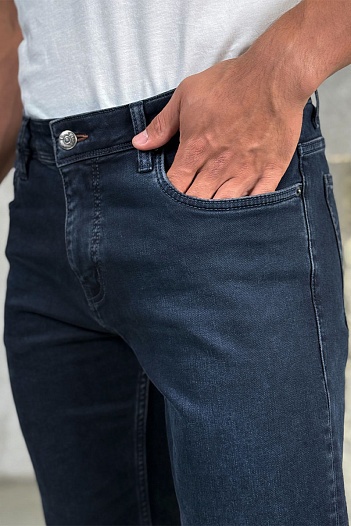 Мужские джинсы Loro Piana тёмно-синего цвета   