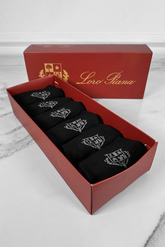 Комплект носков Loro Piana grey logo