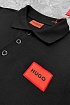 Мужское чёрное поло Hugo Boss classic badge