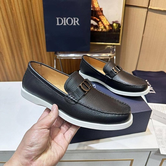 Мужские кожаные лоферы Dior