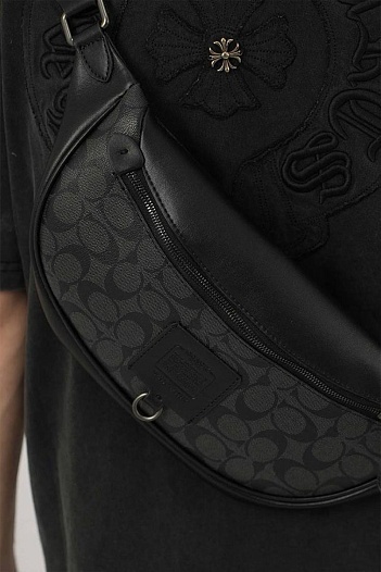 Кожаная сумка на пояс Coach Rivington 33x17 см   