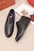 Кожаные лоферы с мехом Loro Piana Open Walk - Black