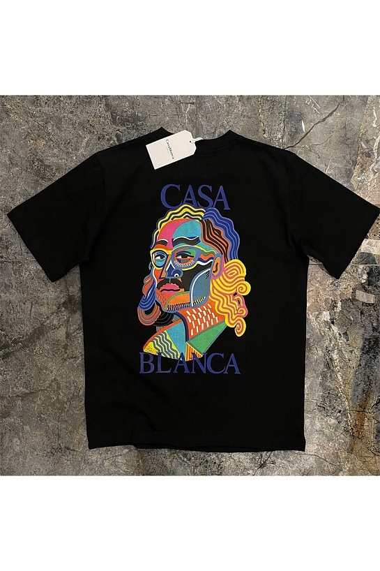 Чёрная футболка Casablanca Masao San