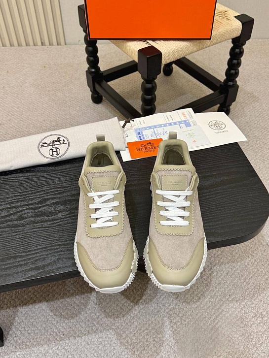 Мужские кроссовки Hermes Bouncing - Beige